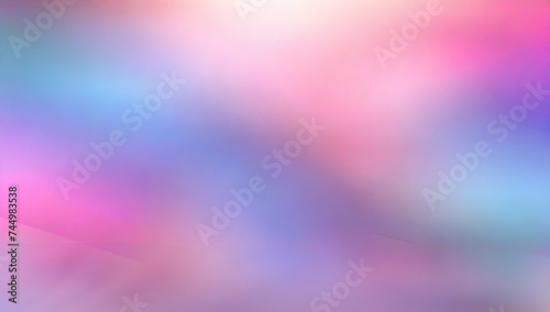 Blurred colored abstract background. Smooth transitions of iridescent colors. Gradient light blue and peach pink backdrop.