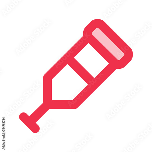 crutches outline fill icon
