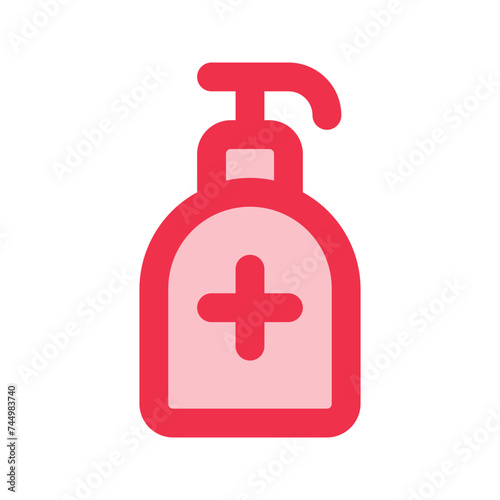 hand sanitizer outline fill icon