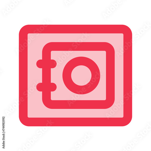 safe box outline fill icon