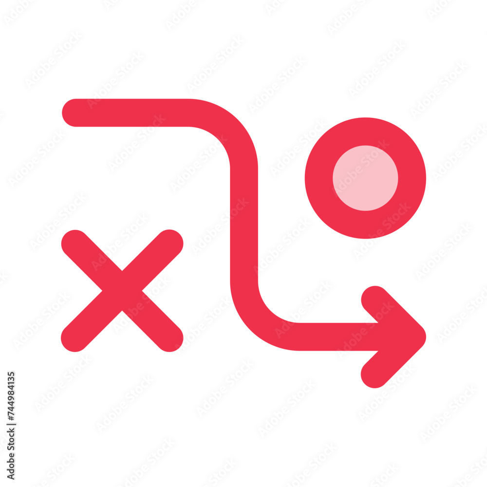 Obraz premium marketing strategy outline fill icon