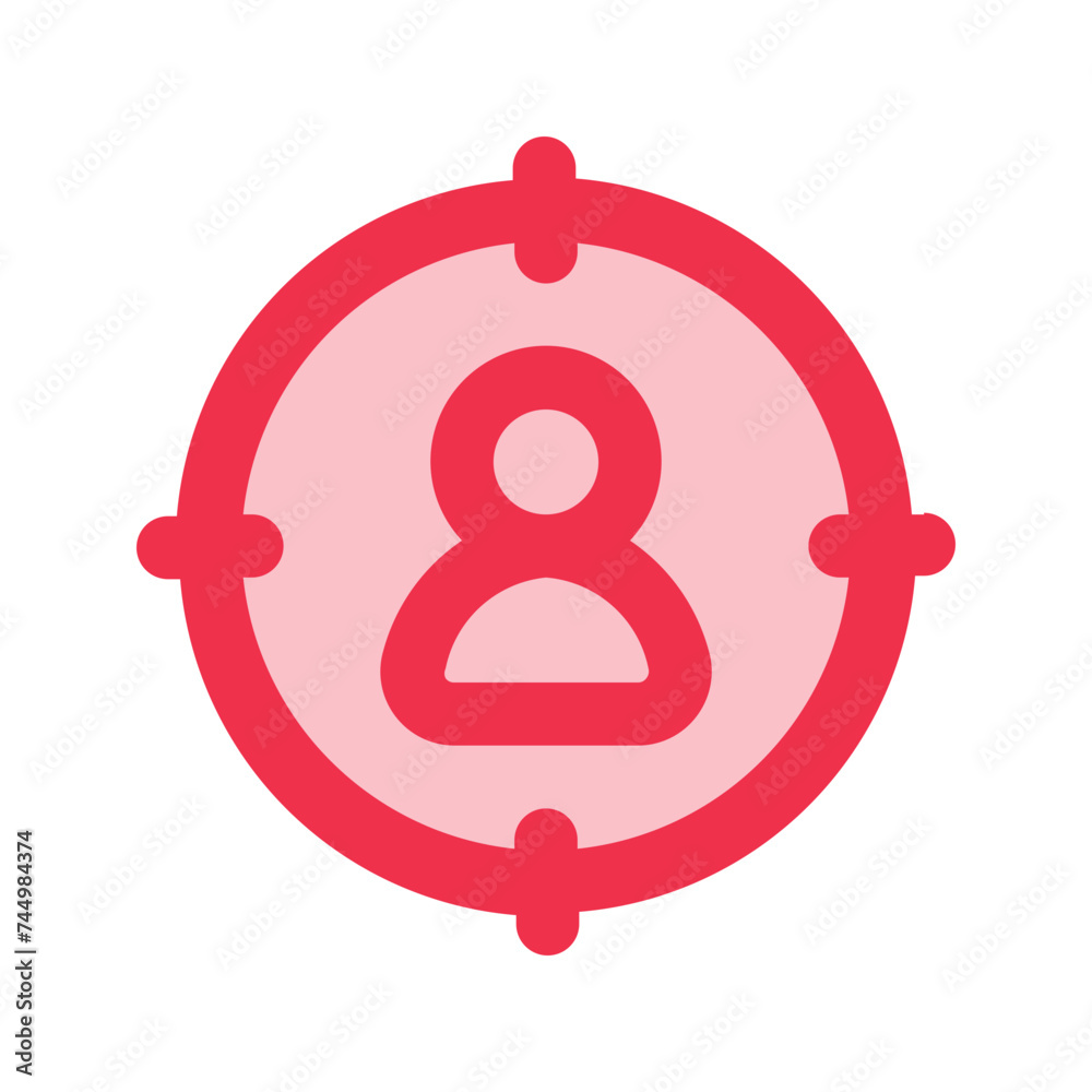 target audience outline fill icon target audience outline fill icon