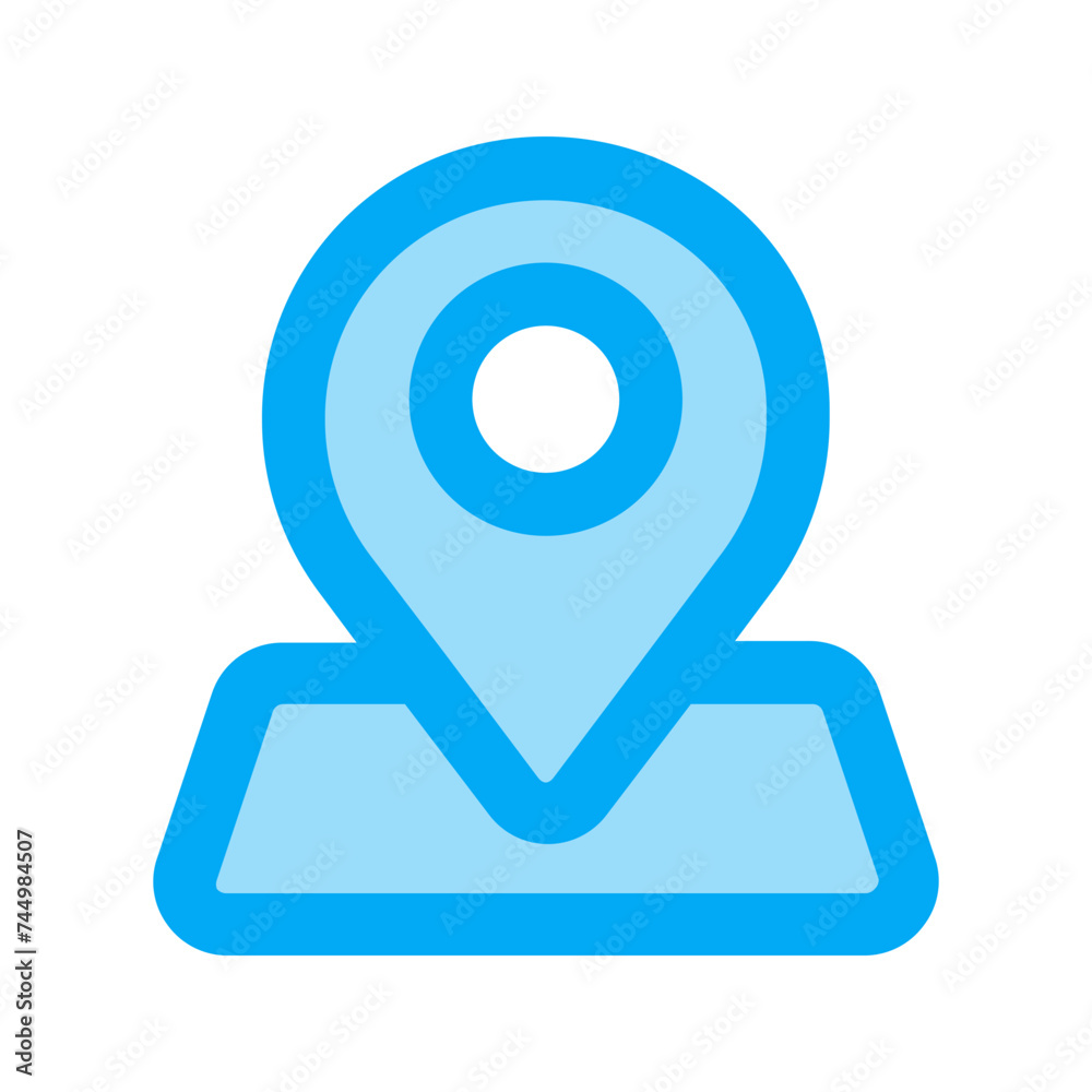 maps and location outline fill icon
