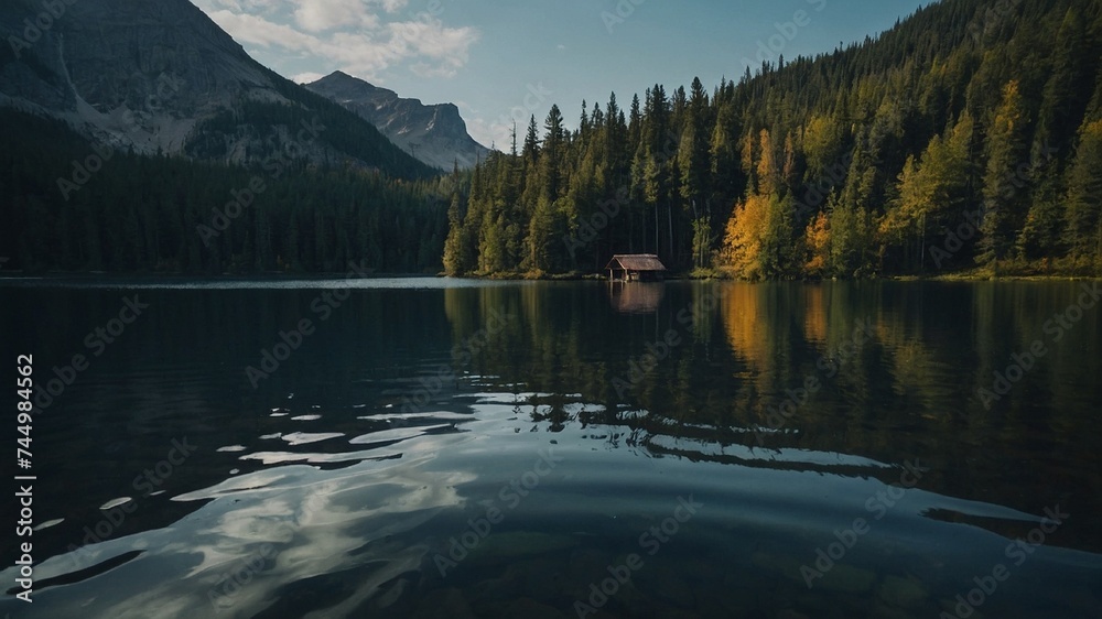 lake in the mountains