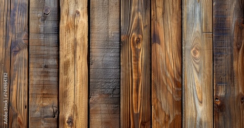 Fototapeta Naklejka Na Ścianę i Meble -  Wooden Boards Featuring Natural Textures as an Enchanting Background