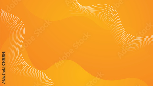 Vector abstract orange geometric shape colorful background design template