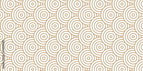  Minimal diamond geometric waves pattern and abstract circle wave line. Brown seamless tile stripe geomatics overlapping create retro square line backdrop pattern background. Overlapping Pattern.