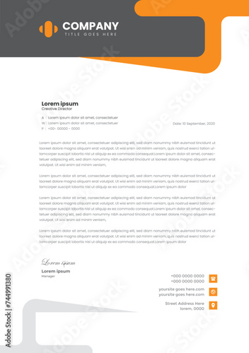 Modern Unique Letterhead Design