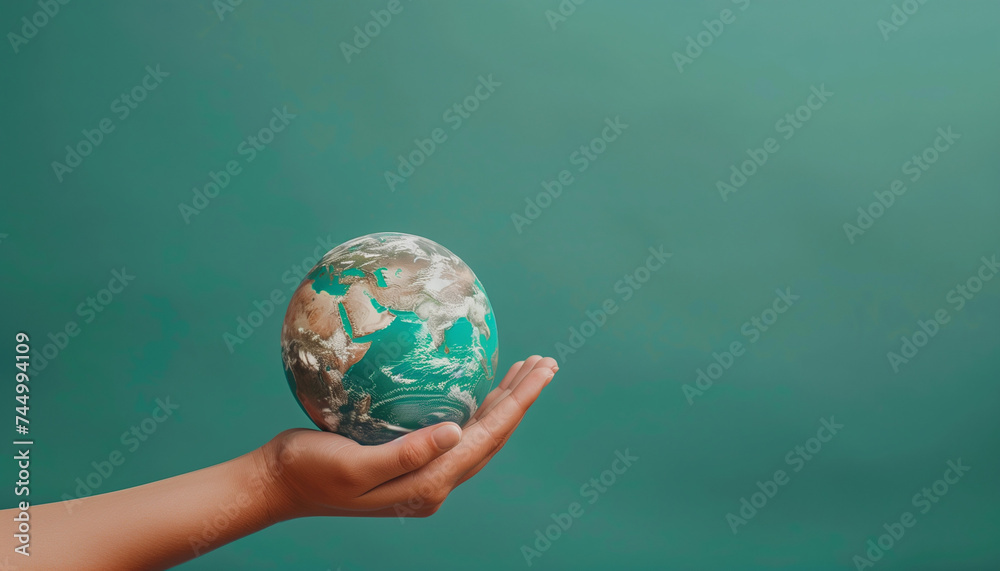 globe in hand globe in hand