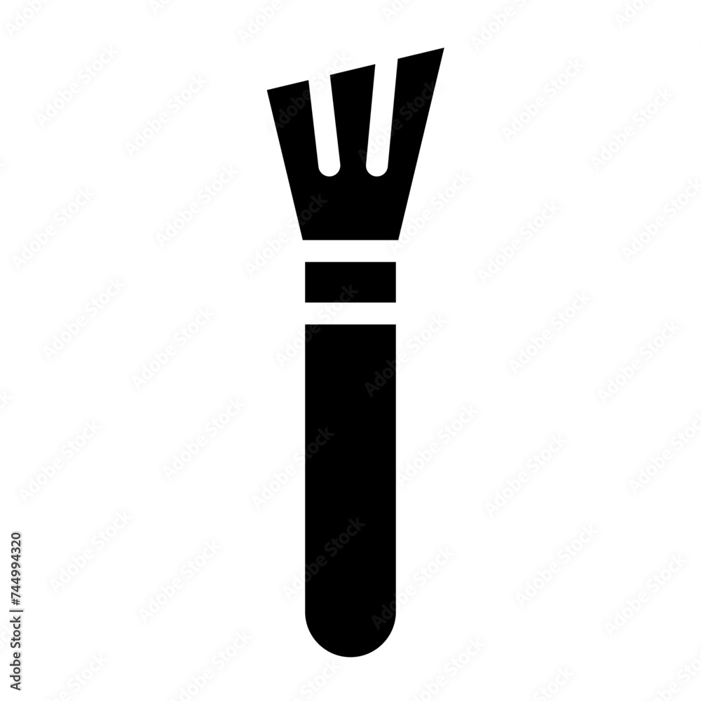 Cosmetic makeup brush icon. cosmetic beauty blush brush vector symbol. Cosmetic makeup brush icon. cosmetic beauty blush brush vector symbol.