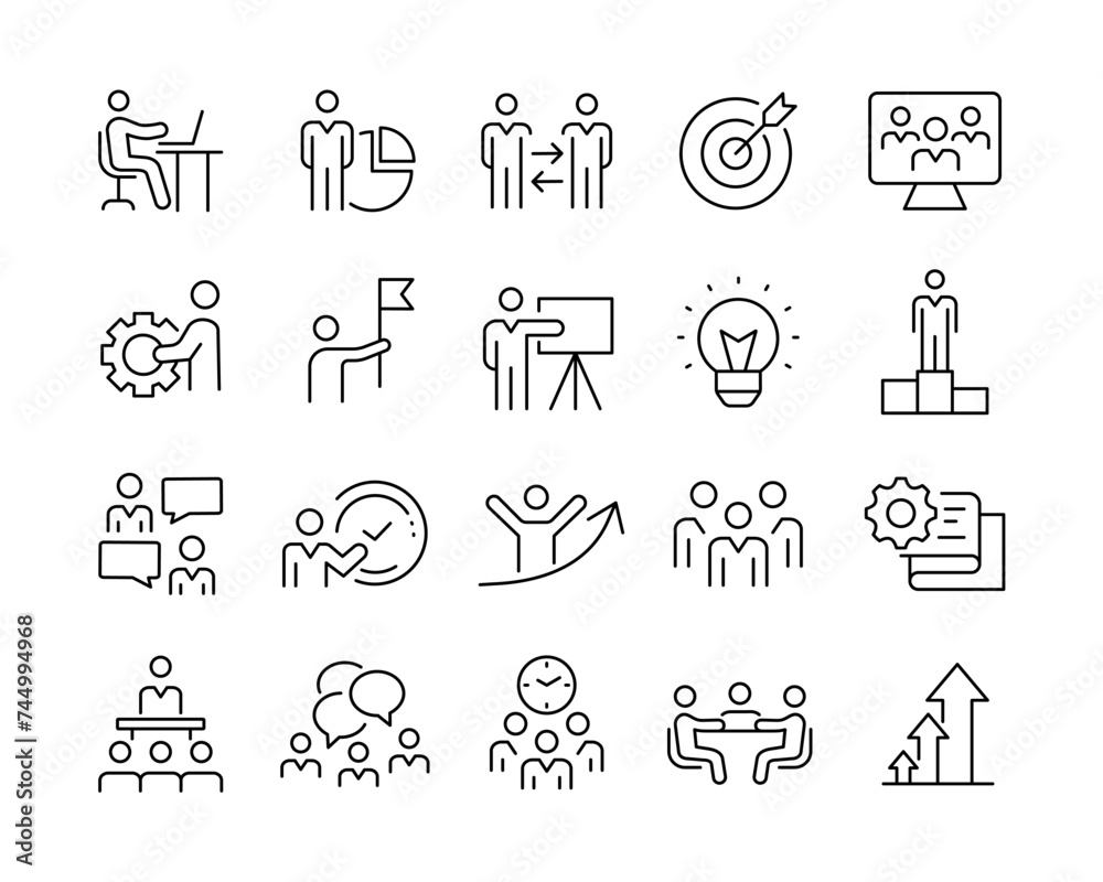 Workshop Icons - Vector Line. Editable Stroke. Workshop Icons - Vector Line. Editable Stroke.