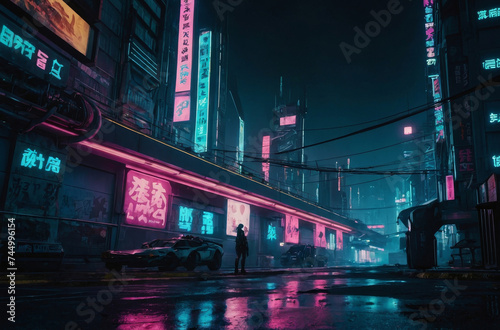 futuristic cityscape in the future background © Magic Art