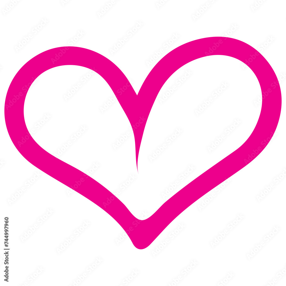 heart shape icon sign symbol element to decoration png file transparent. Hand draw pink heart line doodle style heart shape icon sign symbol element to decoration png file transparent. Hand draw pink heart line doodle style