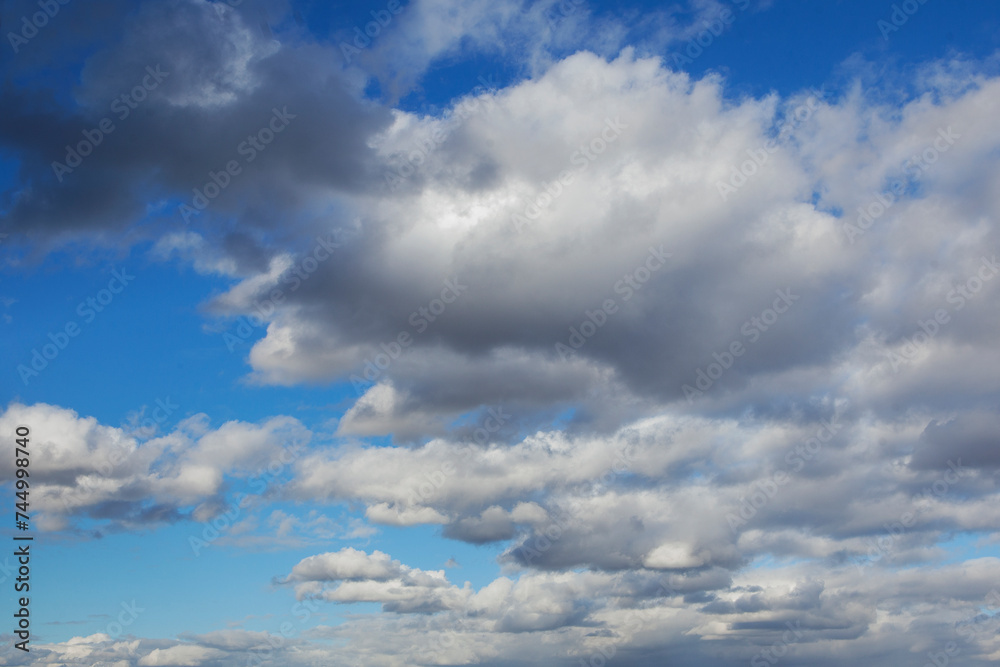 Blue sky background with clouds.Copy space. Blue sky background with clouds.Copy space.