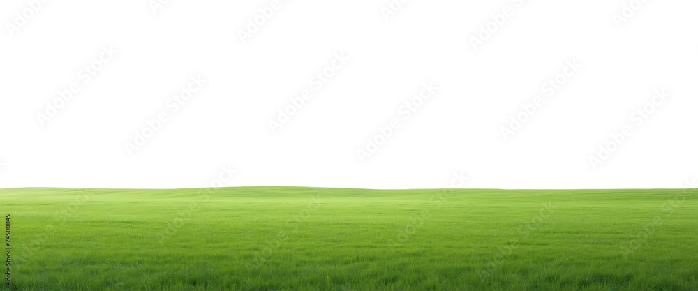 Natural view of grass hills on transparent background Natural view of grass hills on transparent background