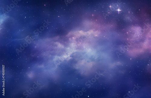 purple space in the galaxy with the stars ai generative © lemya