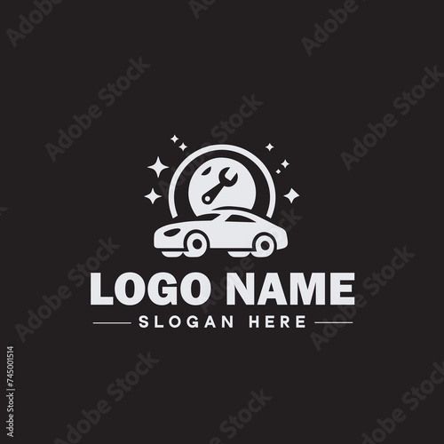  Automotive logo Auto shop logo auto dealership logo auto repair logo Icon clean flat modern minimalist business vehicle logo editable vector