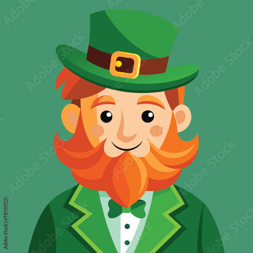 Wallpaper Mural Saint patricks day greeting leprechaun character flat illustration Torontodigital.ca