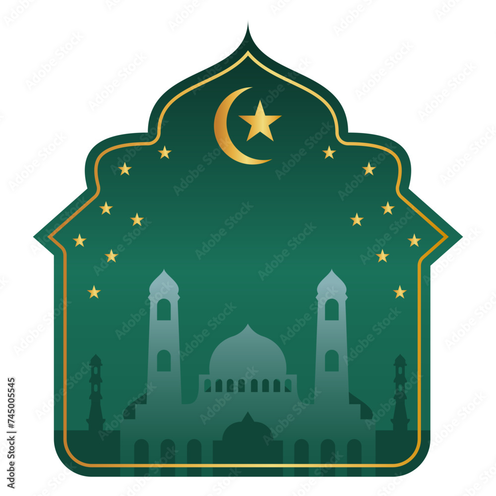 Islamic Mosque Frame Background