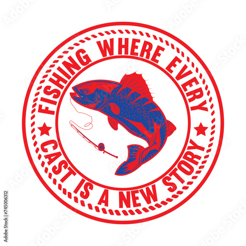 Fishign t shirt design 