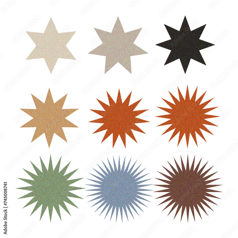 Geometric colorful grainy shape collection
Geometric colorful grainy shape collection