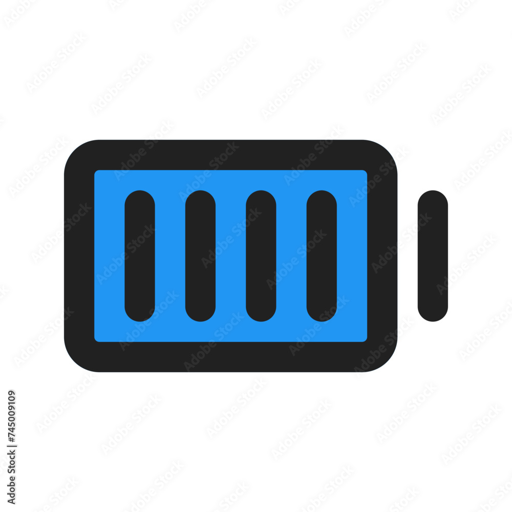 full battery line color icon full battery line color icon