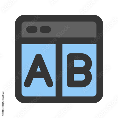 ab testing line color icon