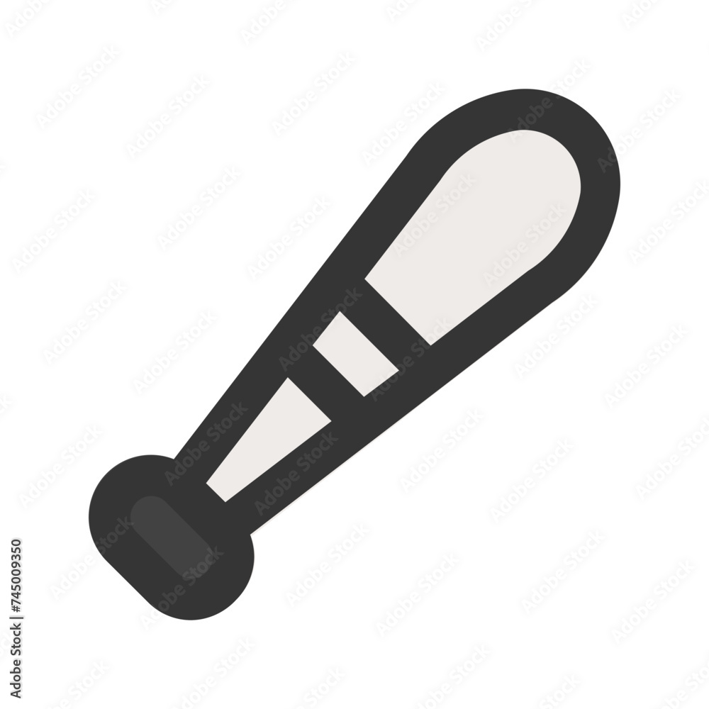baseball bat line color icon baseball bat line color icon