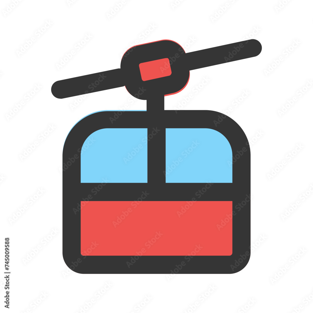 cableway line color icon