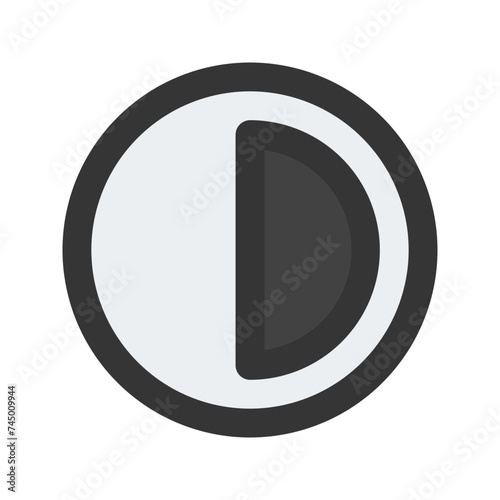 contrast line color icon