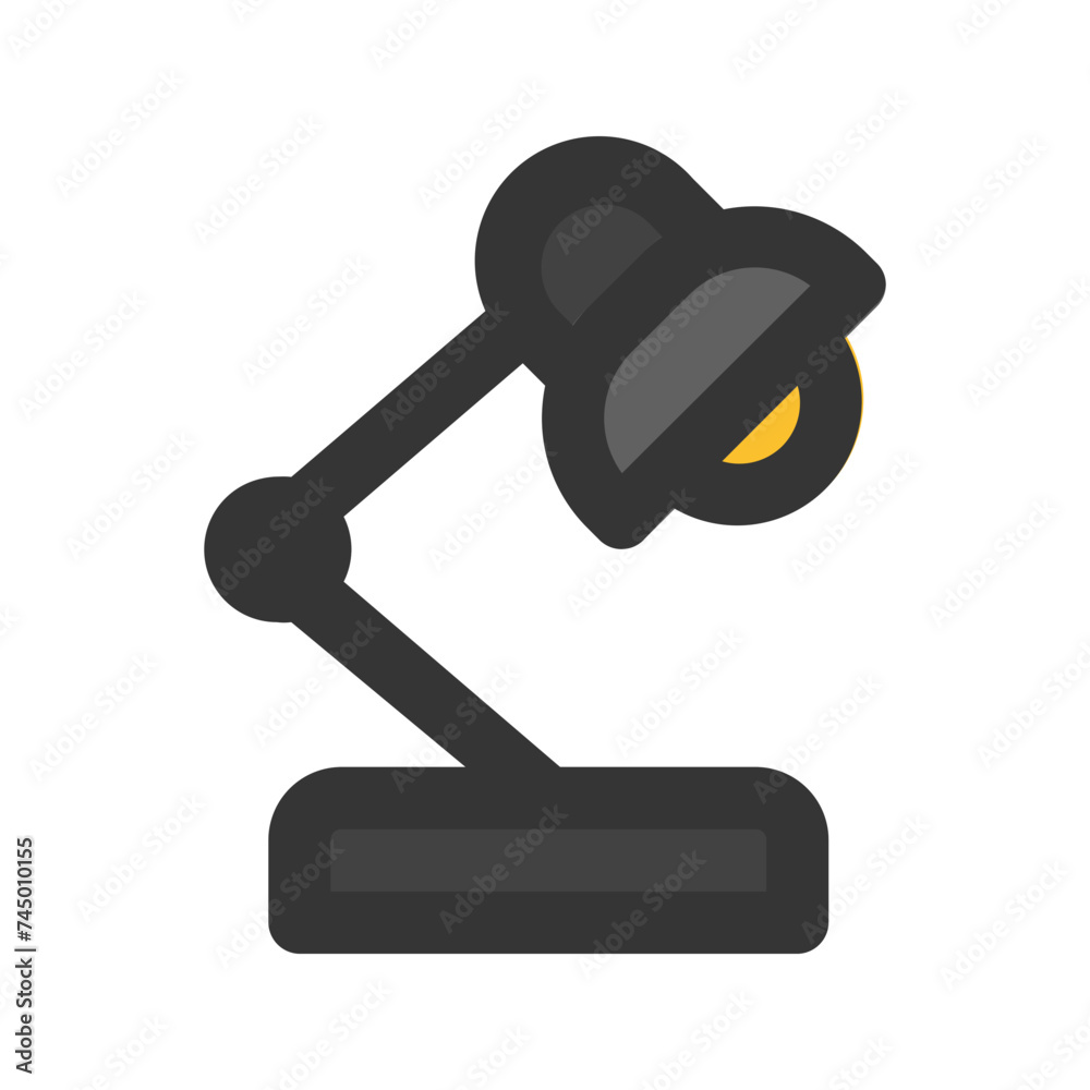 desk lamp line color icon desk lamp line color icon