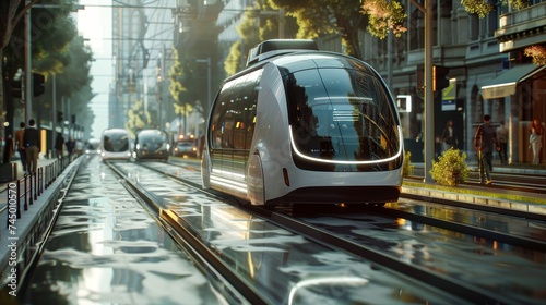 Envision autonomous vehicles connected through cloud and edge computing for safer, more efficient urban transport