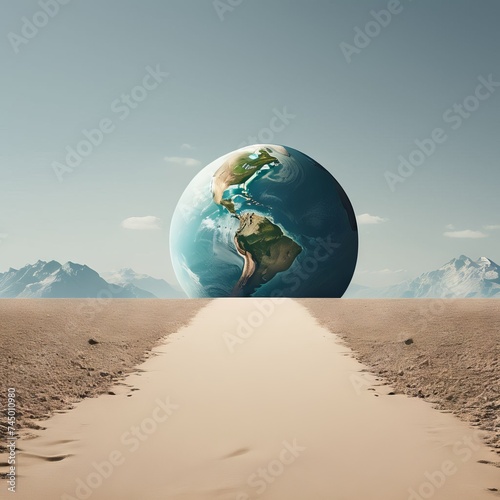 earth in the sand