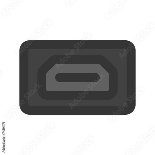 hdmi port line color icon