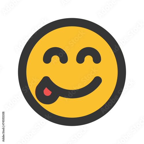 yummy line color icon