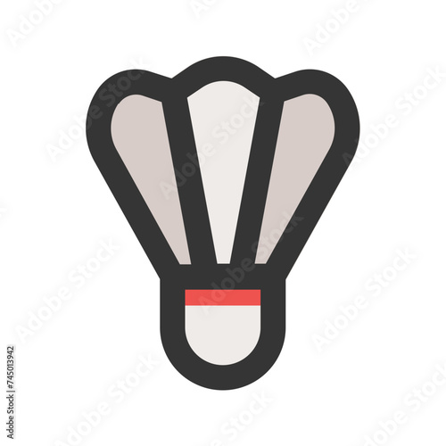shuttlecock line color icon
