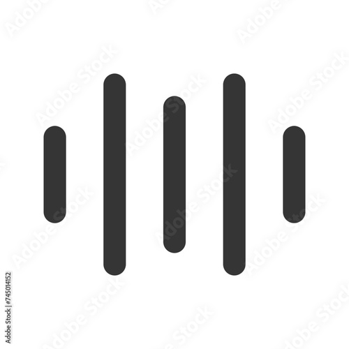 sound wave line color icon