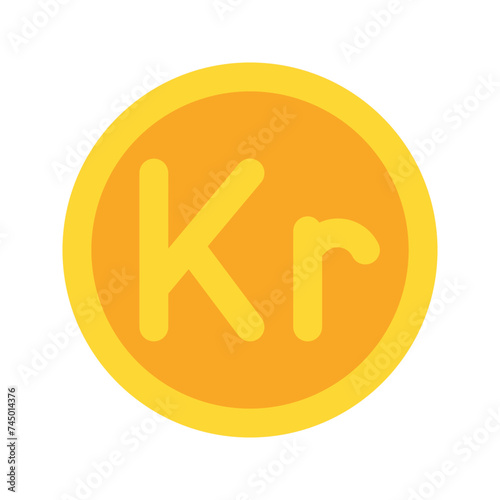 swedish krona Flat icon