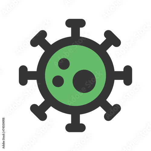 virus line color icon
