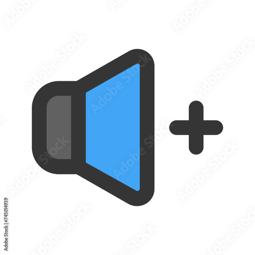 volume up line color icon