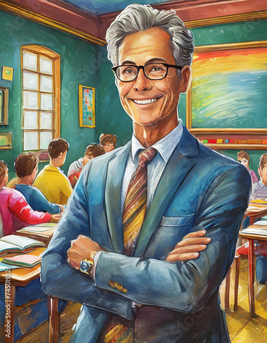 teacher and students