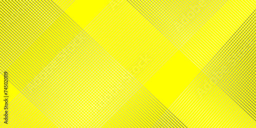 Abstract background with lines  geometric lines on a modern design yellow material grid line background. seamless abstract geometric pattern with crossing thin black lines on yellow background.
