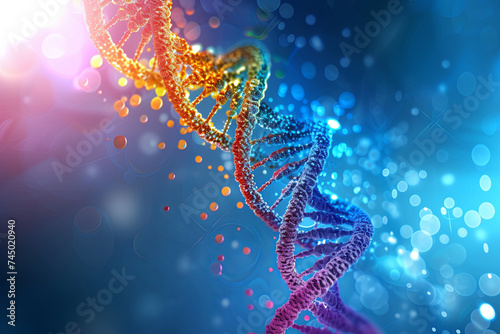A DNA background photo