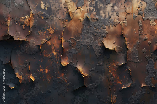 Rusted steel texture