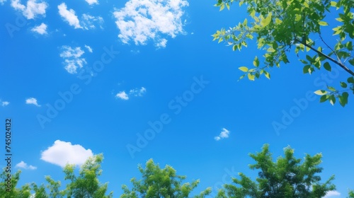 clear blue sky is a clear blue sky. Like a picture in a fairy tale