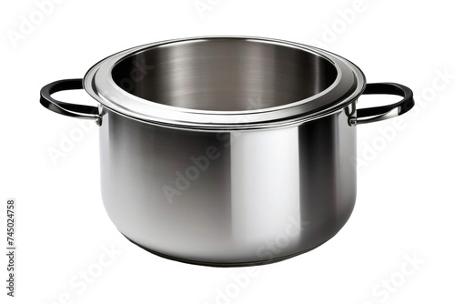 a high quality stock photograph of a single cooking pot isolated on a white background