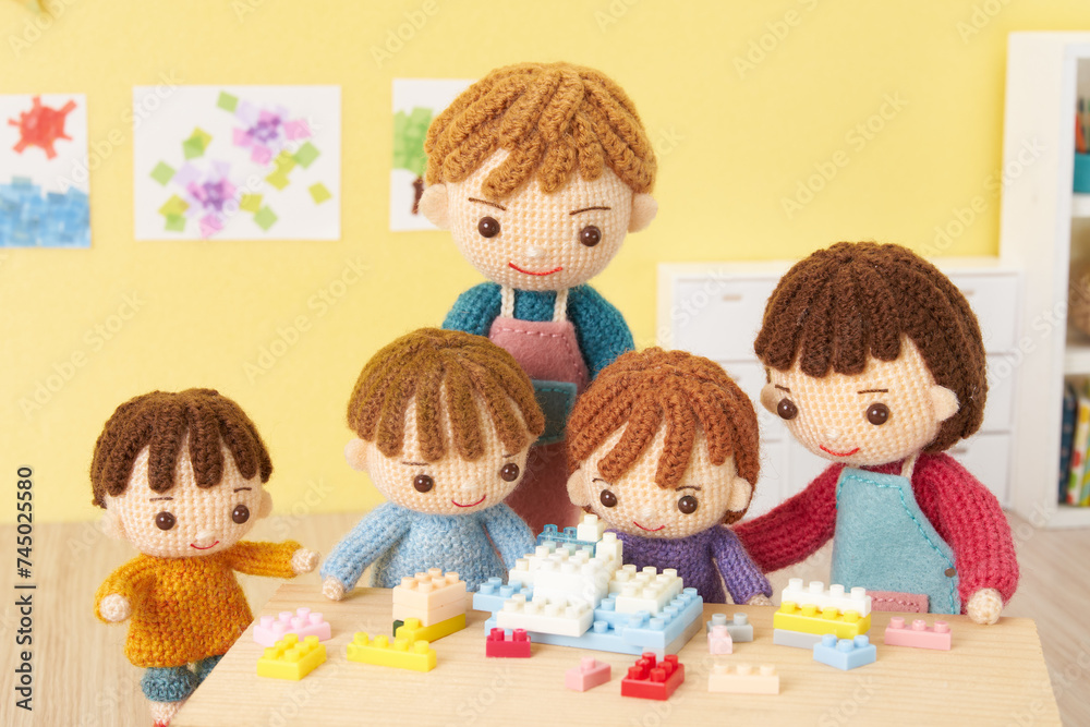 Fototapeta premium あみぐるみ人形 幼稚園