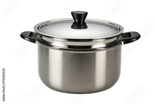 a high quality stock photograph of a single retro cooking pot isolated on a white background