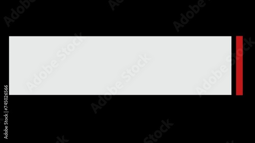 Clean and simple lower third of a line fade away with alpha channel and RGB, transparent background for easy use.