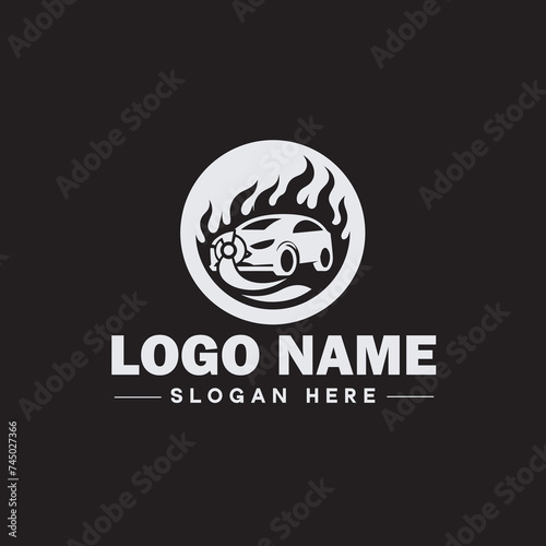  Automotive logo Auto shop logo auto dealership logo auto repair logo Icon clean flat modern minimalist business vehicle logo editable vector